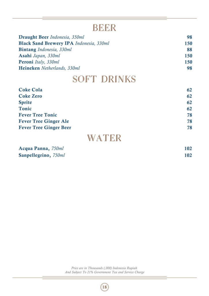 nautilus bar menu