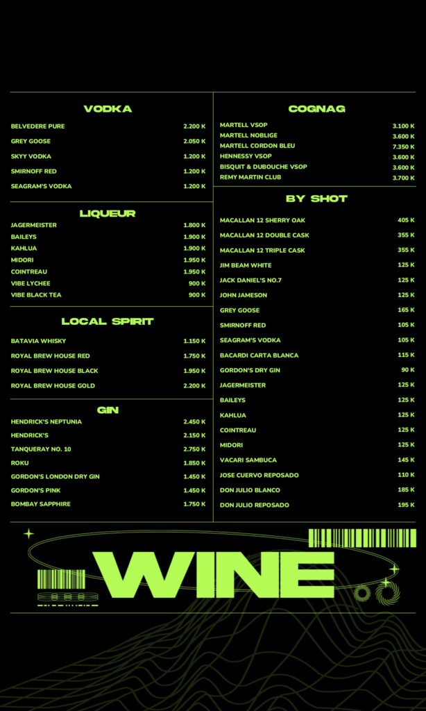 livehouse kemang menu