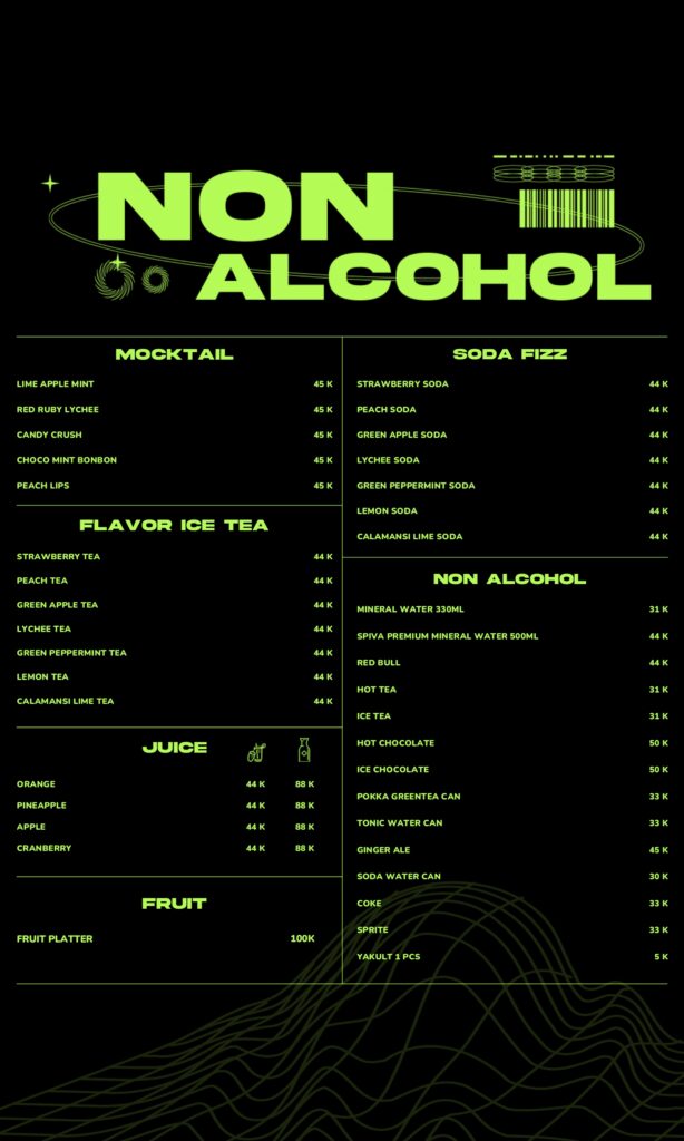 livehouse kemang menu