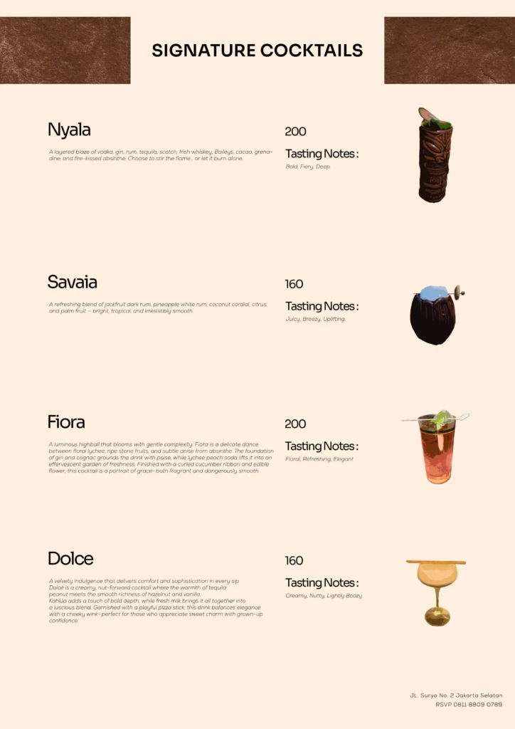 Kala Jakarta - Menu
