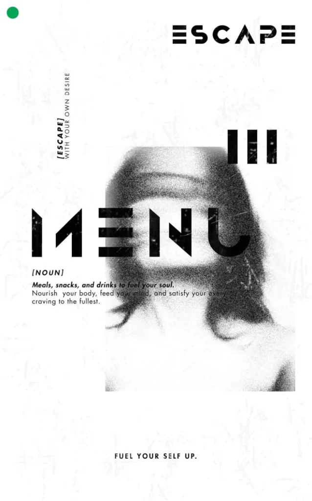 the escape jakarta menu