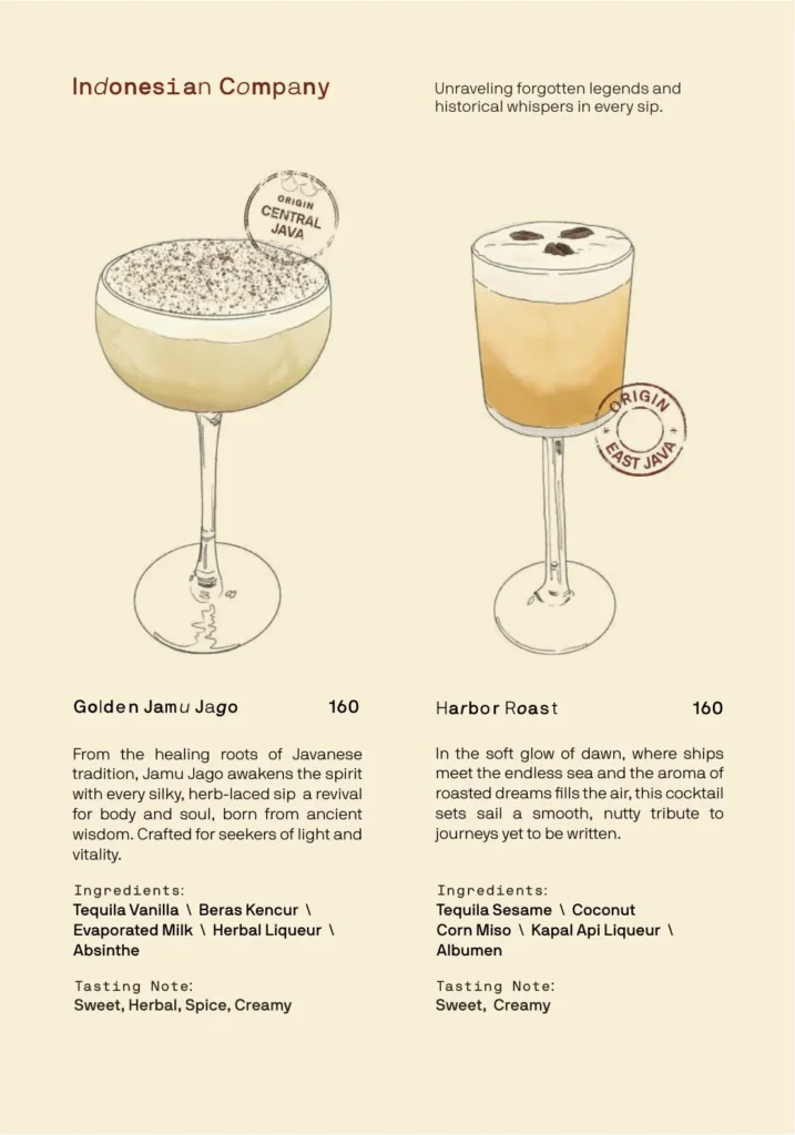 Naaga Signature Cocktails Menu