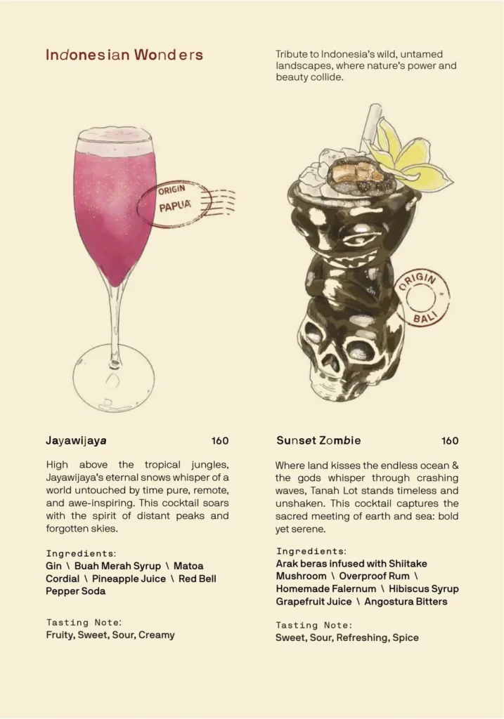 Naaga Signature Cocktails Menu